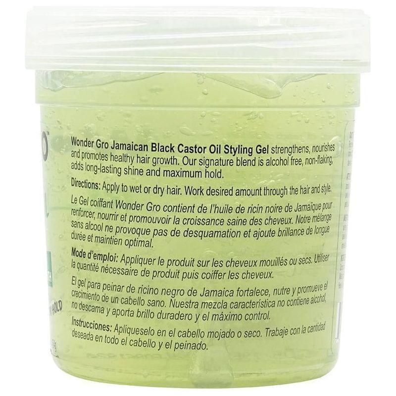 Wonder Gro Jamaican Black Castor Oil Styling Gel 454g - gtwtoporld.com