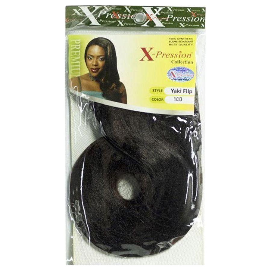 X - Pression Weave - on Yaki Flip 16" Synthetic Hair - gtwtoporld.com
