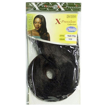 X - Pression Weave - on Yaki Flip 16" Synthetic Hair - gtwtoporld.com