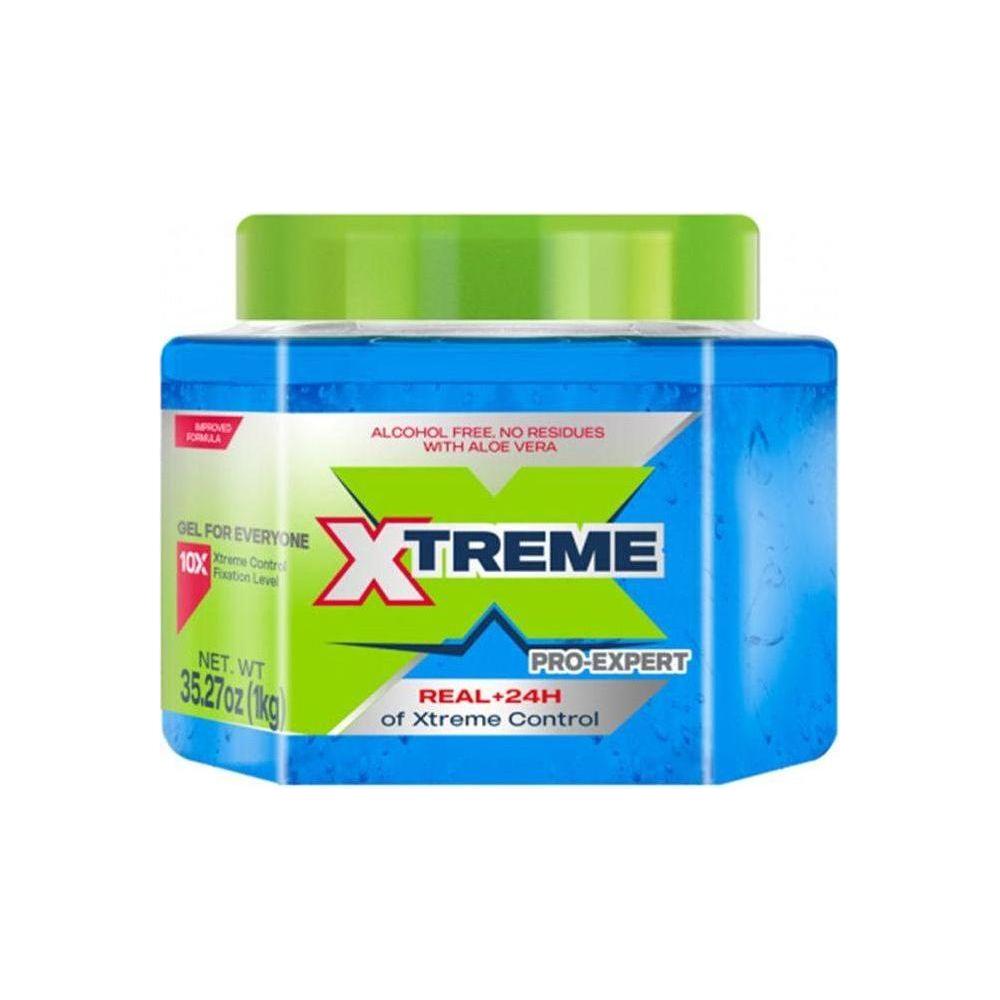 Xtreme Pro - Expert Blue Styling Hair Gel Xtreme Control W Aloe Vera 8.82oz / 35.27oz - gtwtoporld.com