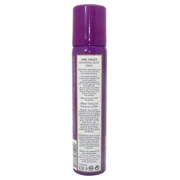 Yardley April Violets Body Spray 75 ml - gtwtoporld.com