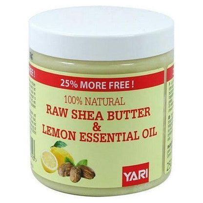 Yari 100% Natural Raw Shea Butter &amp; Lemon Essential Oil 250ml - gtwtoporld.com
