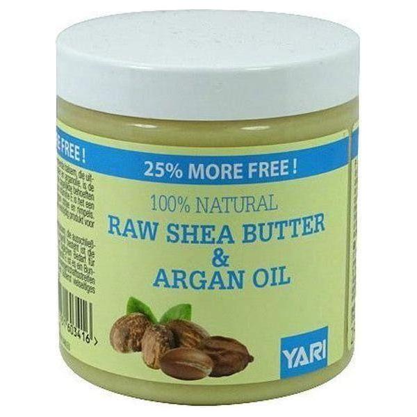 Yari 100% Natürliche Rohe Shea Butter &amp; Arganöl 250 ml - gtwtoporld.com