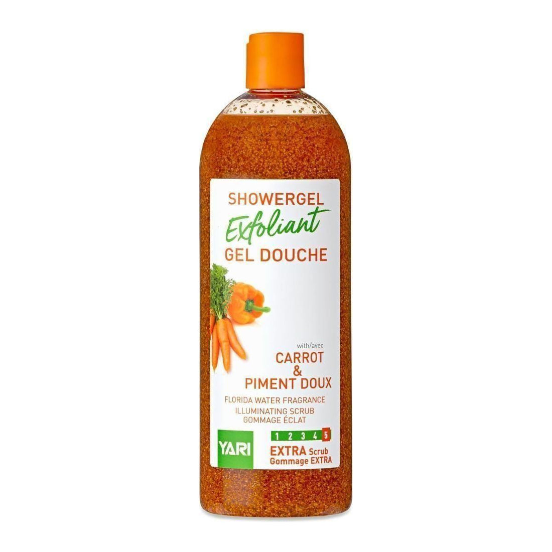 Yari Exfoliant Showergel Carrot &amp; Piment Doux 1000ml - gtwtoporld.com