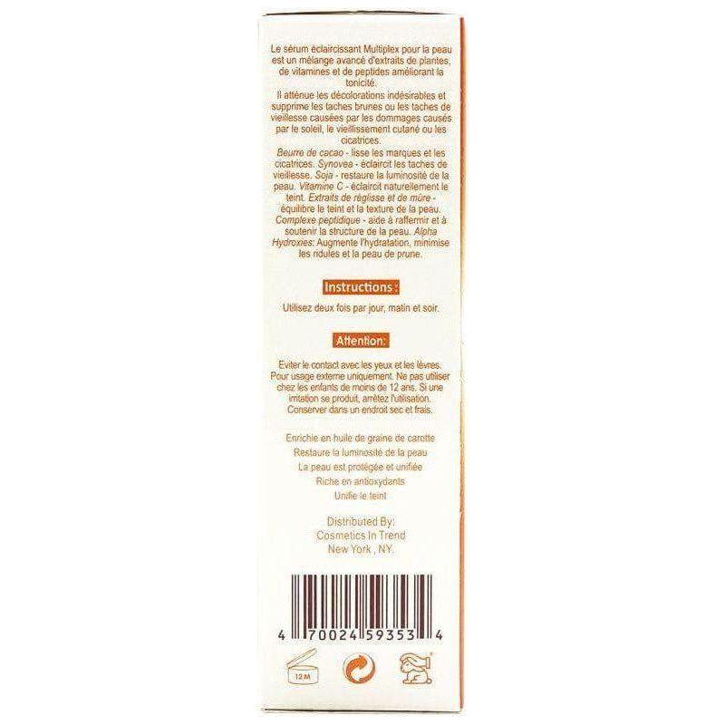 Zeenat Carrot Multiplex Skin Brightening Concetrated Serum 50G - gtwtoporld.com