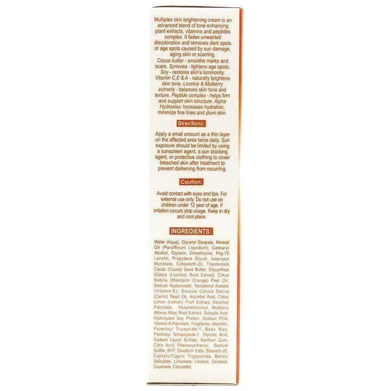 Zeenat Carrot Multiplex Skin Brightening Cream 50G - gtwtoporld.com