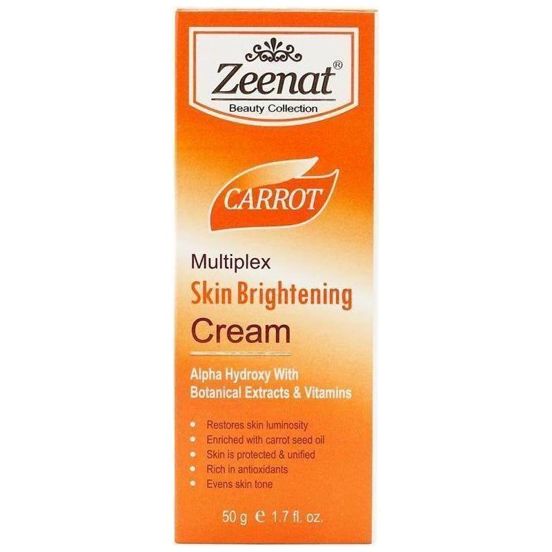 Zeenat Carrot Multiplex Skin Brightening Cream 50G - gtwtoporld.com