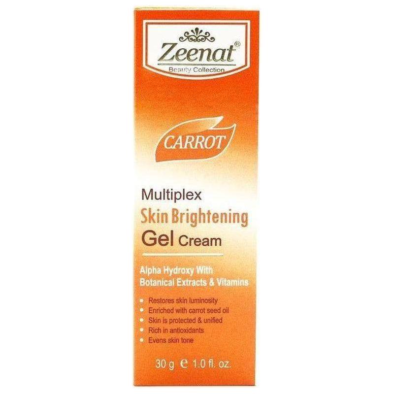 Zeenat Carrot Multiplex Skin Brightening Gel Cream 30G - gtwtoporld.com