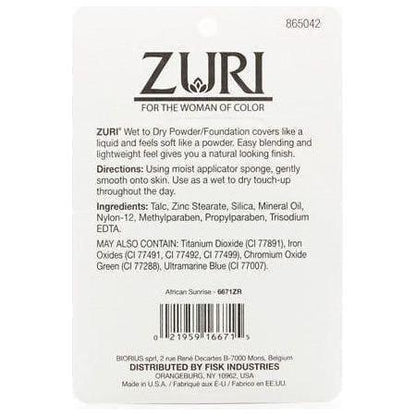 Zuri Naturally Sheer Wet to Dry Powder/Foundation 11g - gtwtoporld.com