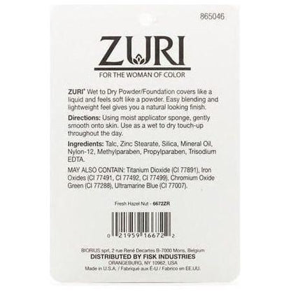 Zuri Naturally Sheer Wet to Dry Powder/Foundation 11g - gtwtoporld.com
