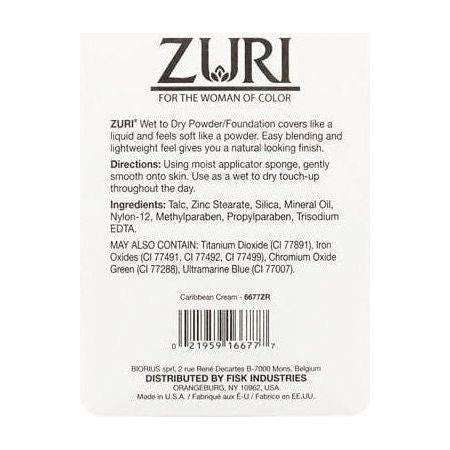 Zuri Naturally Sheer Wet to Dry Powder/Foundation 11g - gtwtoporld.com