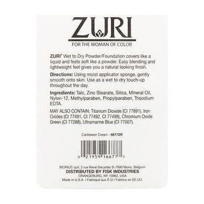 Zuri Naturally Sheer Wet to Dry Powder/Foundation 11g - gtwtoporld.com