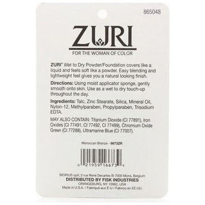 Zuri Naturally Sheer Wet to Dry Powder/Foundation 11g - gtwtoporld.com