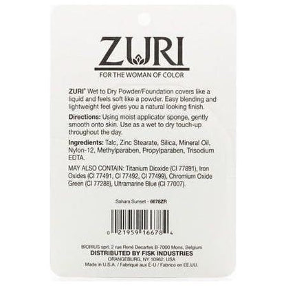 Zuri Naturally Sheer Wet to Dry Powder/Foundation 11g - gtwtoporld.com